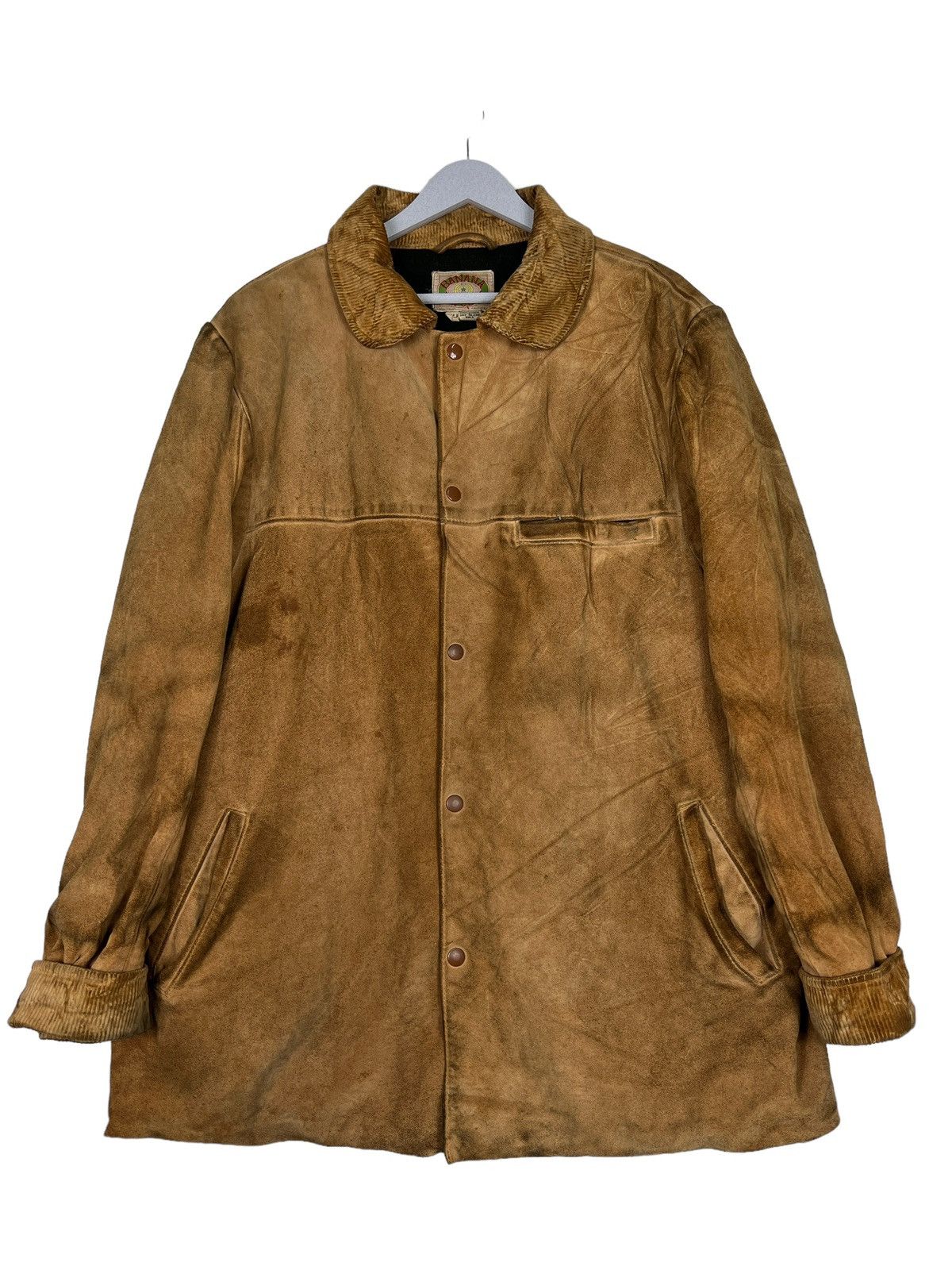 Banana Republic 🔥 VINTAGE BANANA REPUBLIC LEATHER JACKET Size US XL / EU 56 / 4 - 2 Thumbnail
