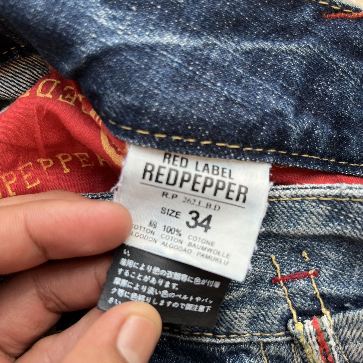Japanese Brand RED PEPPER DISTRESSED DENIM JAPANESE BRAND CLASSIC WEAR HG Size US 34 / EU 50 - 7 Thumbnail