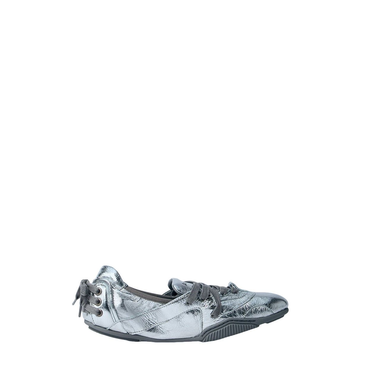 ACNE STUDIOS Silver Lace Sneakers New (Women's size:8;)