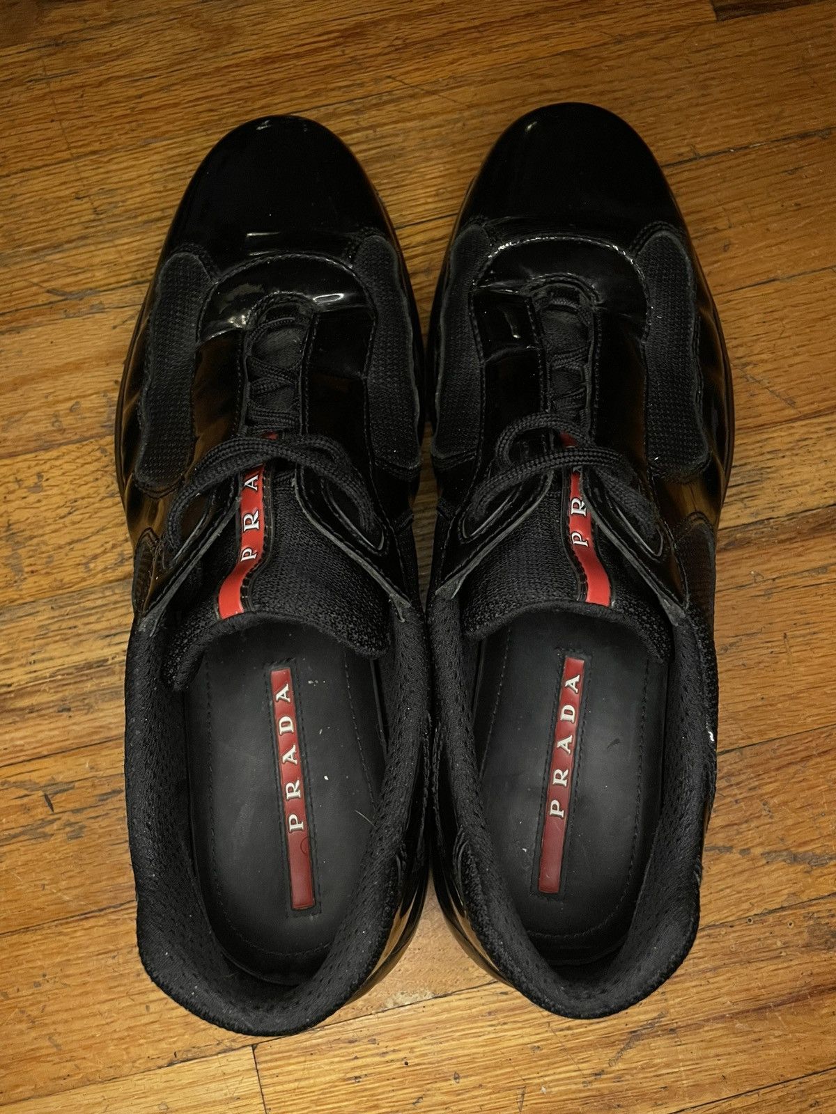 Prada Prada America's Cup Black Patent Leather | No Box Rare Size US 9 / EU 42 - 4 Thumbnail