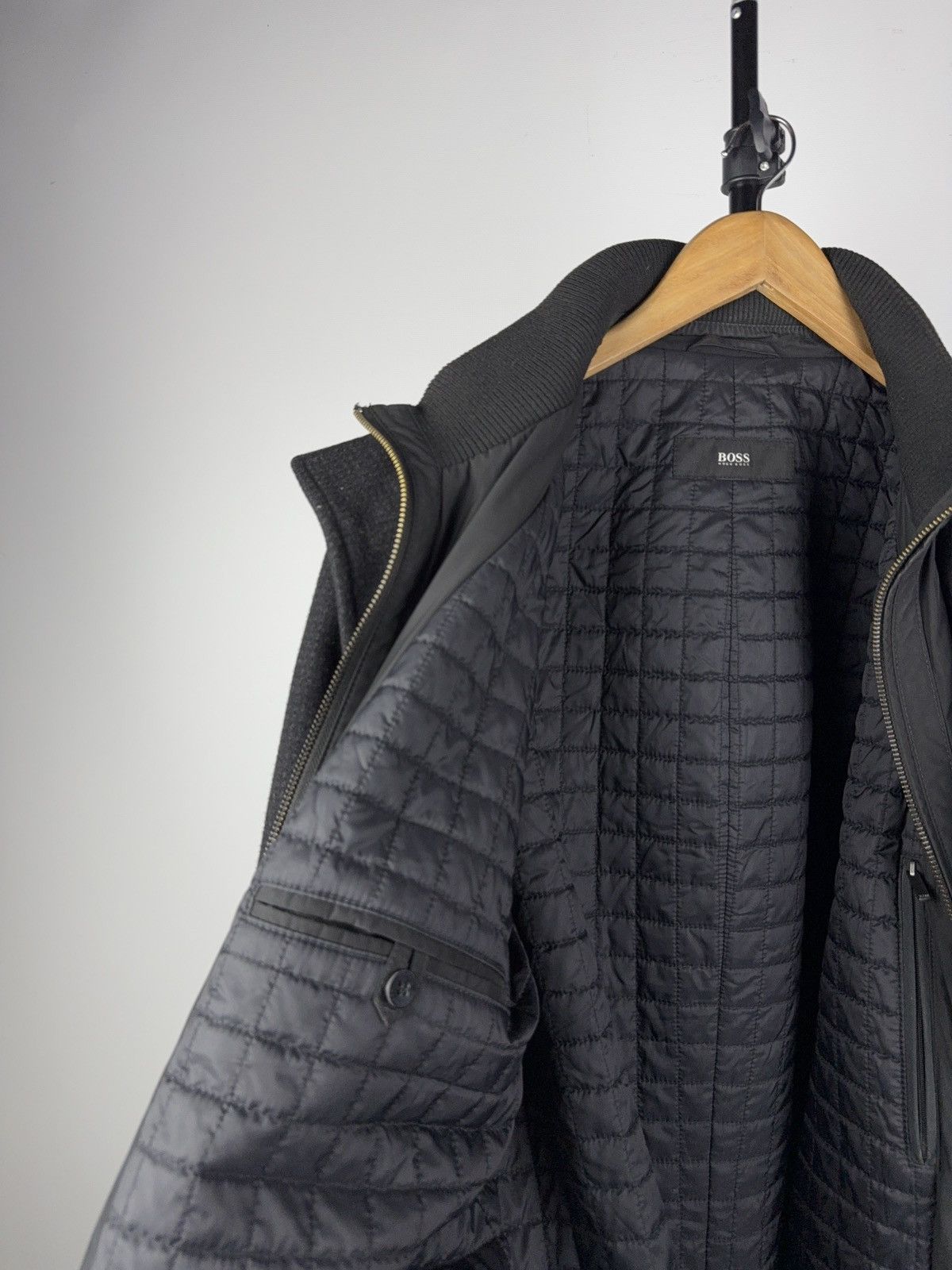 Hugo Boss Designer 00s Hugo Boss Archive Retro Luxury Hevy coat jacket Size US XL / EU 56 / 4 - 16 Thumbnail