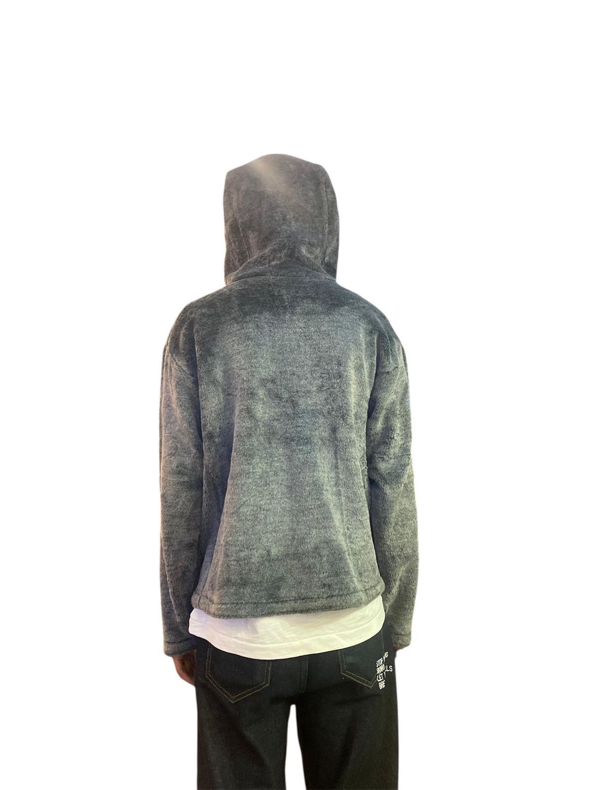 Saint Laurent Paris Archive Saint Laurent Grey Shaggy Fleece Hoodie Hedi Slimane Size US M / EU 48-50 / 2 - 7 Thumbnail