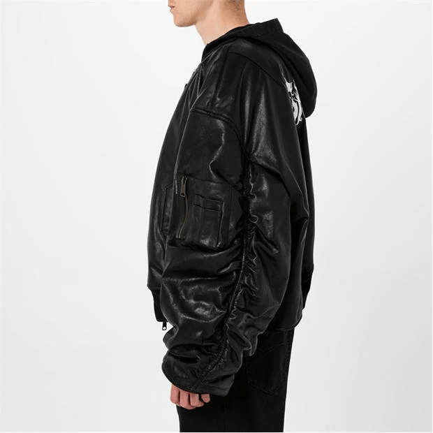 Balenciaga Diy Metal Outline Hooded Bomber Size US L / EU 52-54 / 3 - 6 Thumbnail