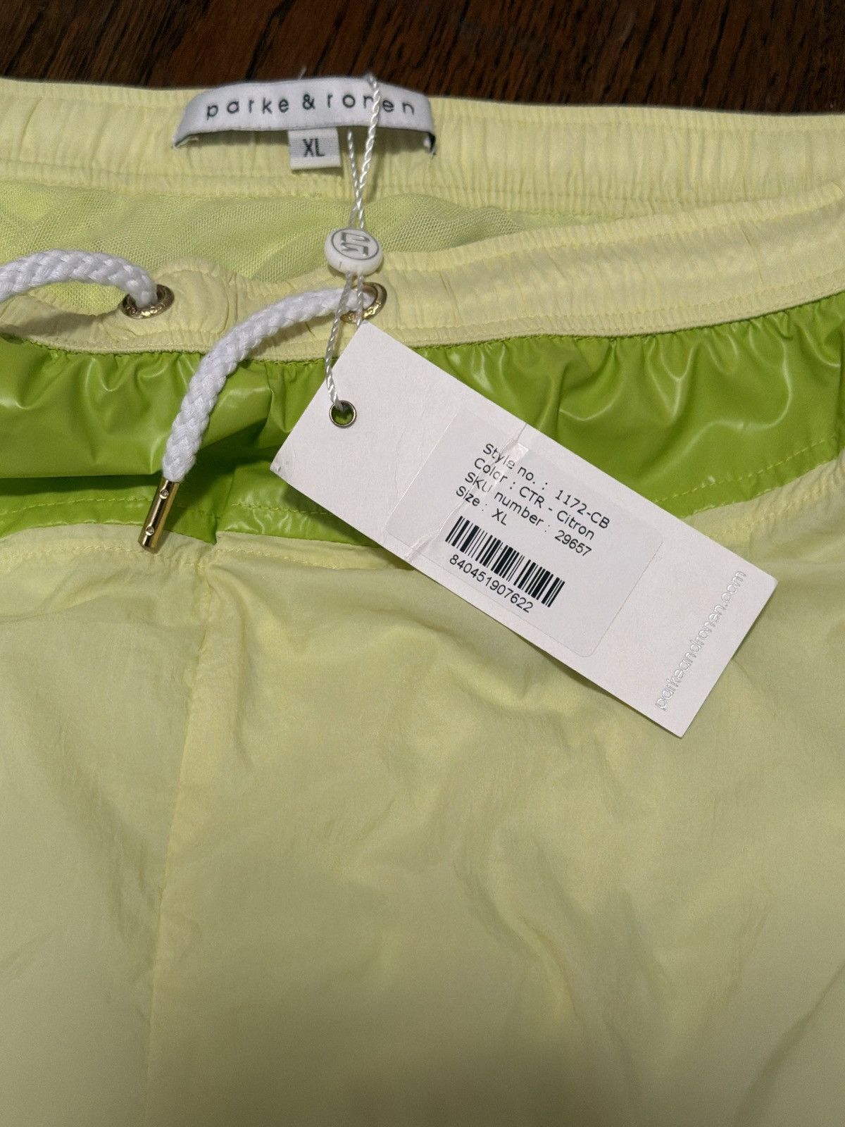 Parke & Ronen Parke & Ronen Citron Vector Swim Shorts Size XL Size US 33 - 3 Thumbnail