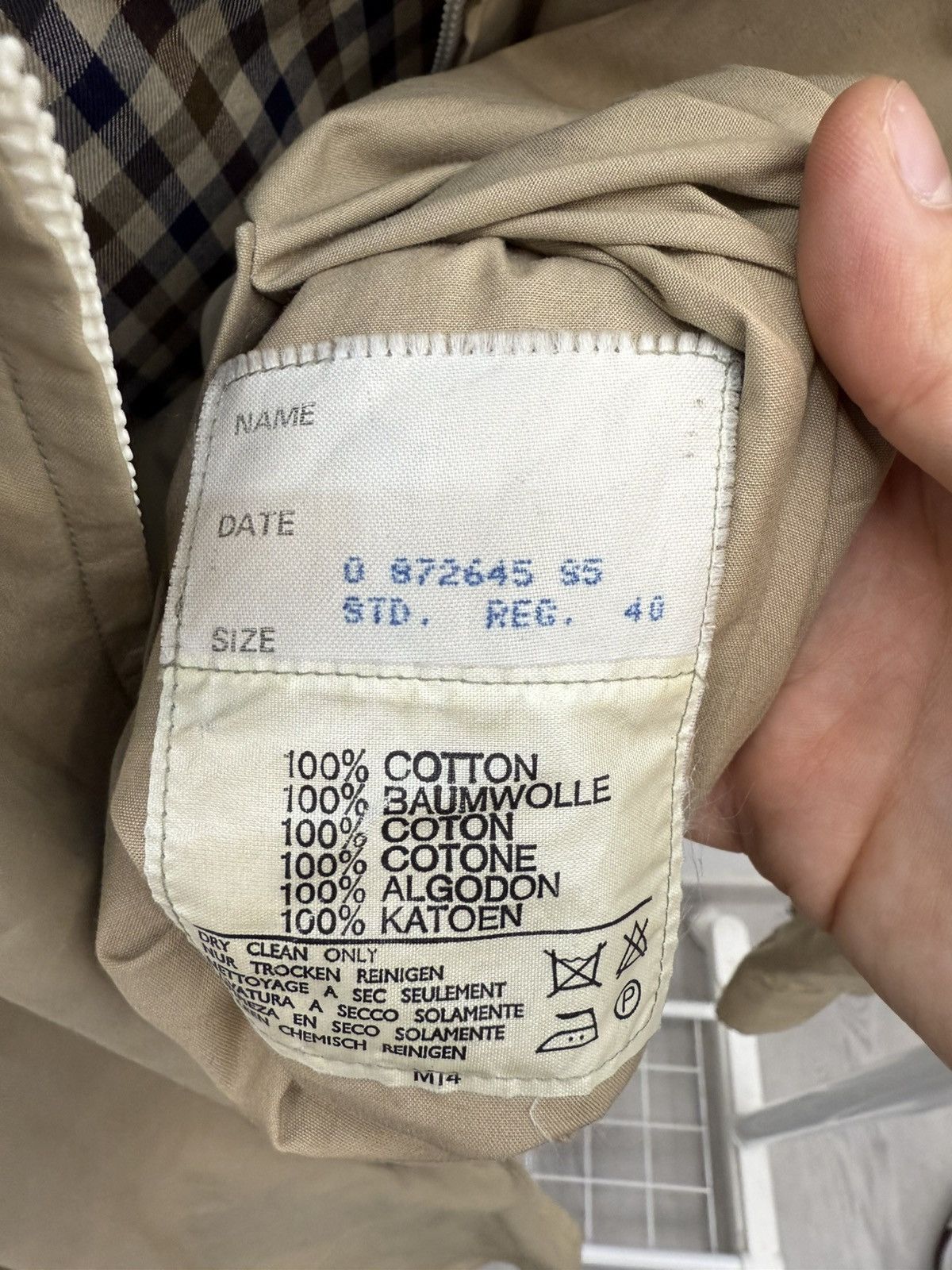 Aquascutum Vintage Aquascutum Check Lining Bomber Zip Jacket Size US M / EU 48-50 / 2 - 5 Thumbnail