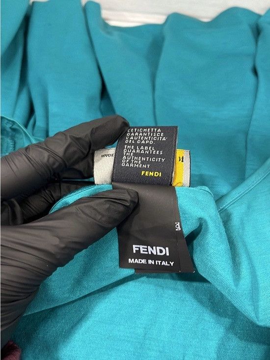 Fendi Fendi Teal Pleated Scoop Neck Tank Top Size M / US 6-8 / IT 42-44 - 5 Thumbnail