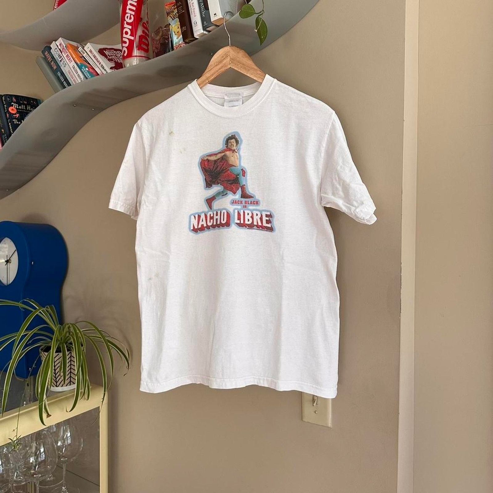 Hanes × Vintage Vintage Y2K Nacho Libre Movie Promo Shirt Size US S / EU 44-46 / 1 - 1 Thumbnail