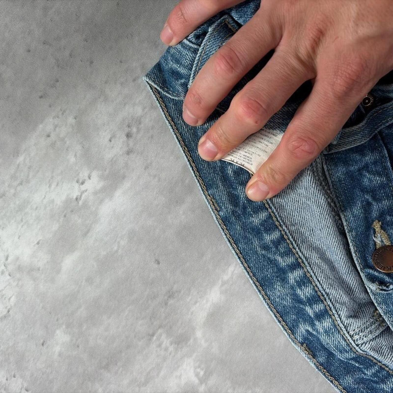 Dickies Y2K Dickies Grunge Baggy Distressed Carpenter Denim Jeans Size US 34 / EU 50 - 5 Thumbnail