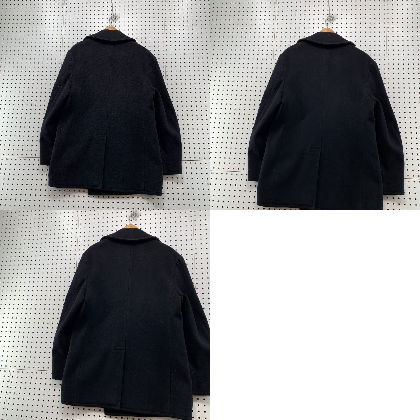 Doublet VINTAGE US Navy Peacoat Mens 42 Black Double Breasted Wool Coat Size US XS / EU 42 / 0 - 10 Thumbnail