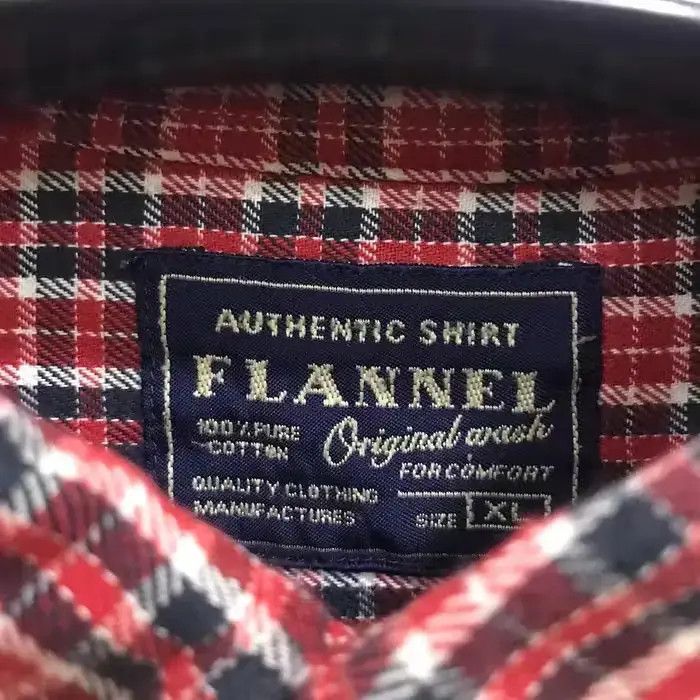 Flannel Japanese Brand Uniqlo Plaid Tartan Flannel Shirt Size US XL / EU 56 / 4 - 4 Thumbnail