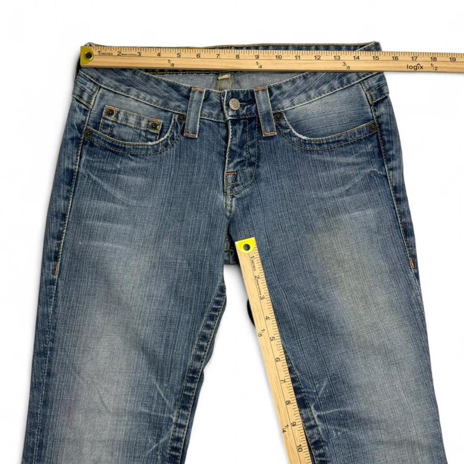 Bebe Bebe blue low rise flared bootcut Y2K 2000s jeans Size 28 Size 28" / US 6 / IT 42 - 6 Thumbnail