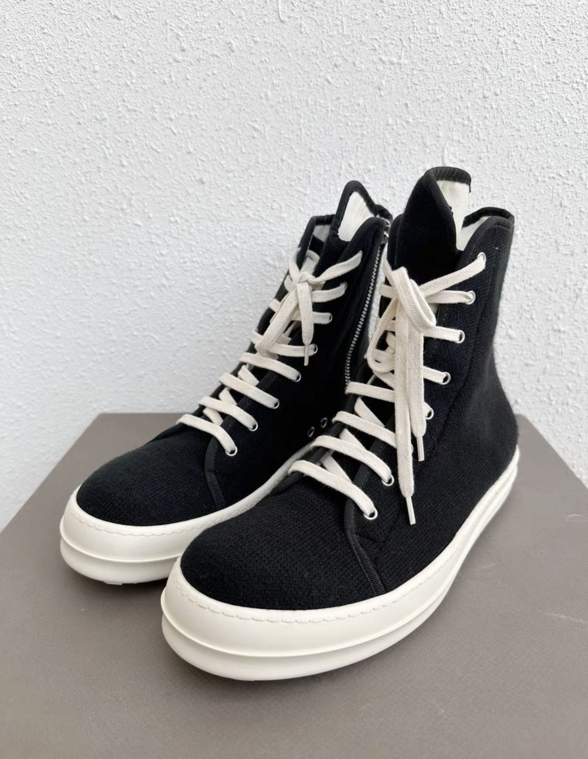 Rick Owens Rick Owens DRKSHDW High-Top Black & White Size US 10 / EU 43 - 2 Thumbnail