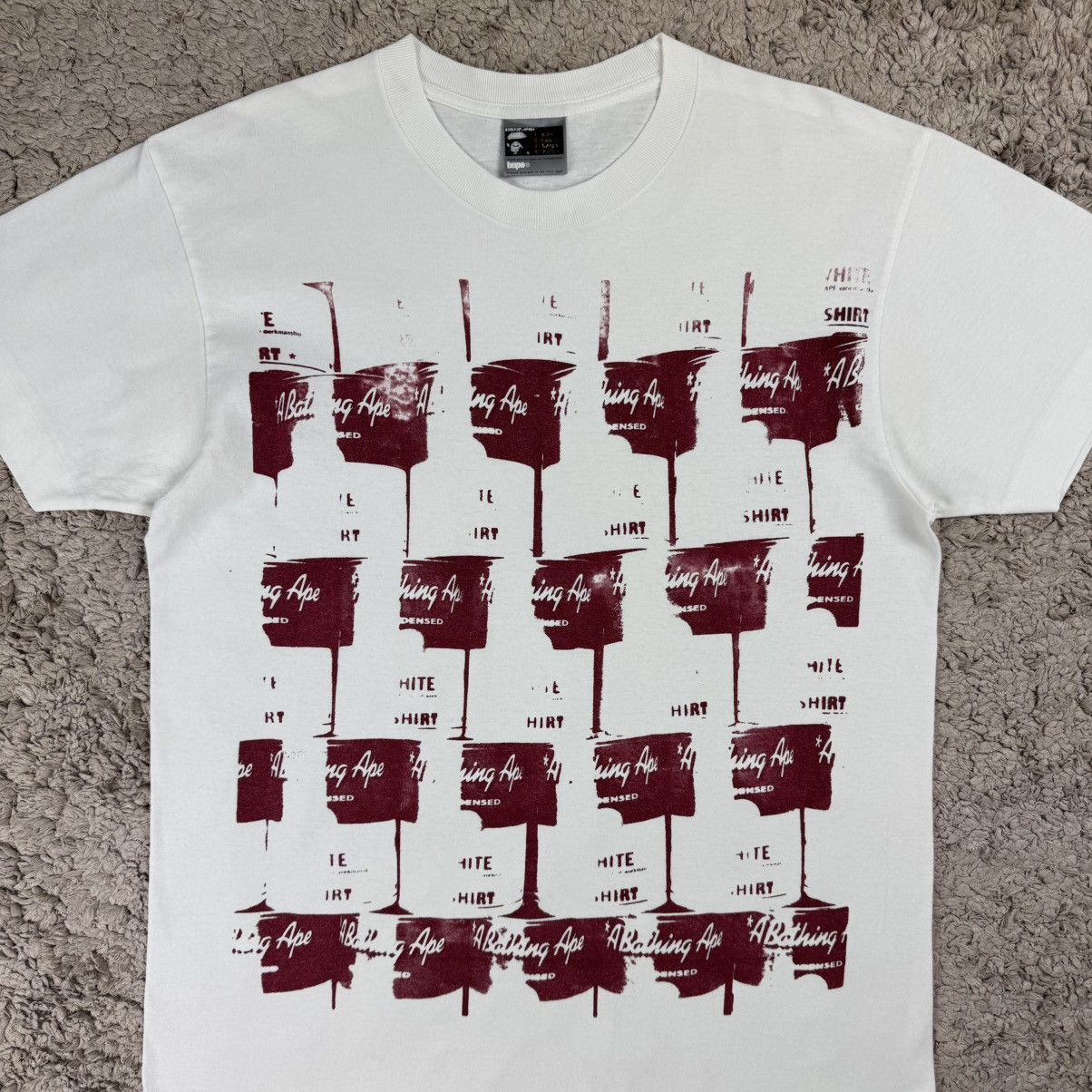 Bape Vintage Bape Exclusive Handprint Condensed Soup Tee Size US L / EU 52-54 / 3 - 5 Thumbnail