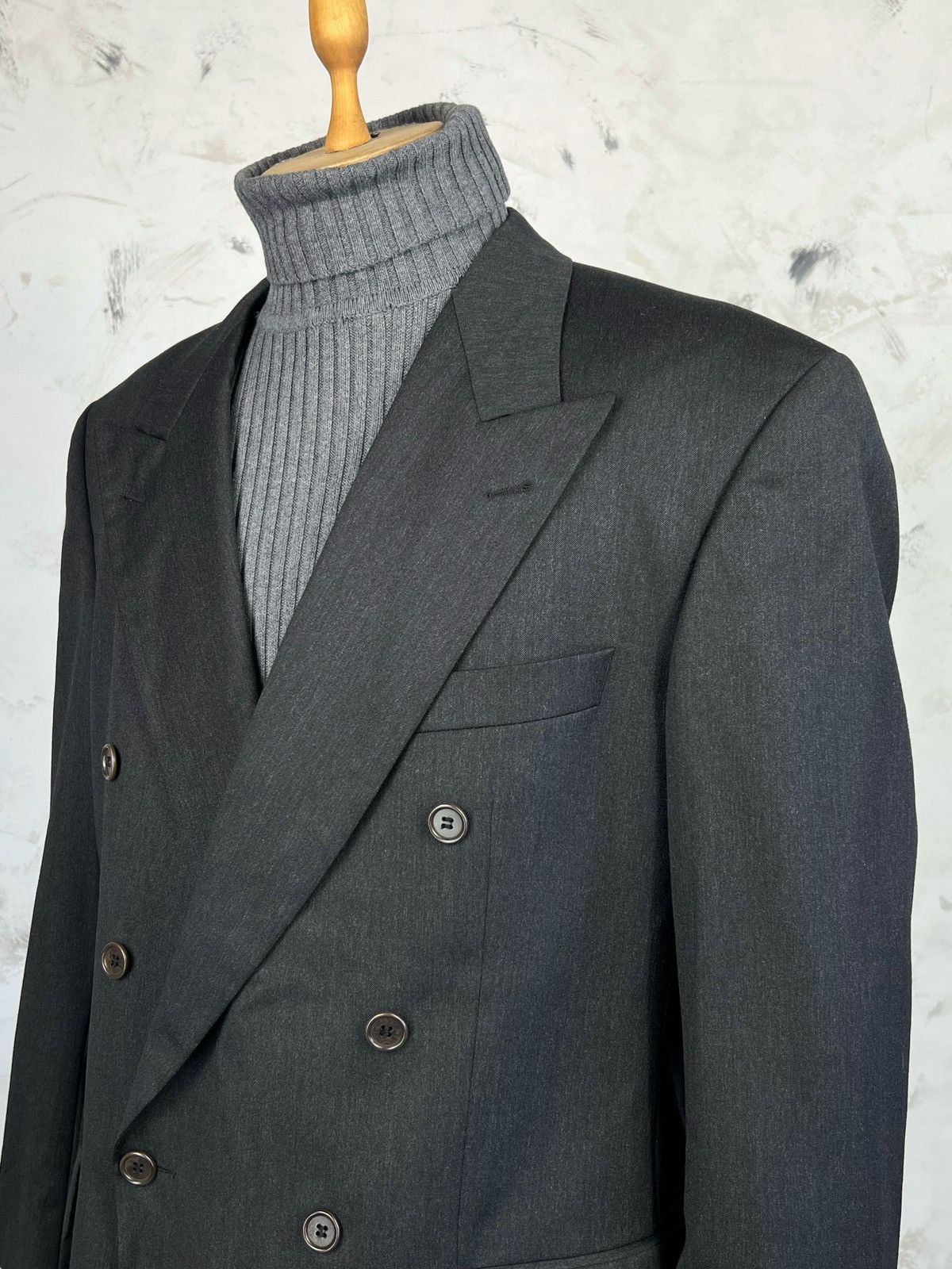 Hugo Boss Hugo Boss Suit Blazer Double Breasted Jacket Size 026 L-XL Size 52S - 4 Thumbnail