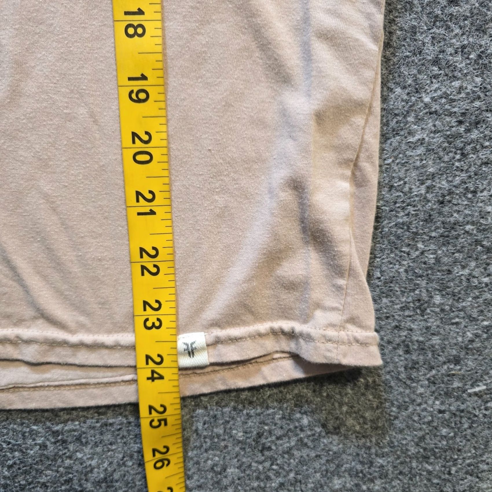 Frye Frye Top Womens Size L Tan Crew Neck Short Sleeve Capsule Minimal Casual Shirt Modern Knit Cotton Polyester Regular Women Size L / US 10 / IT 46 - 6 Thumbnail