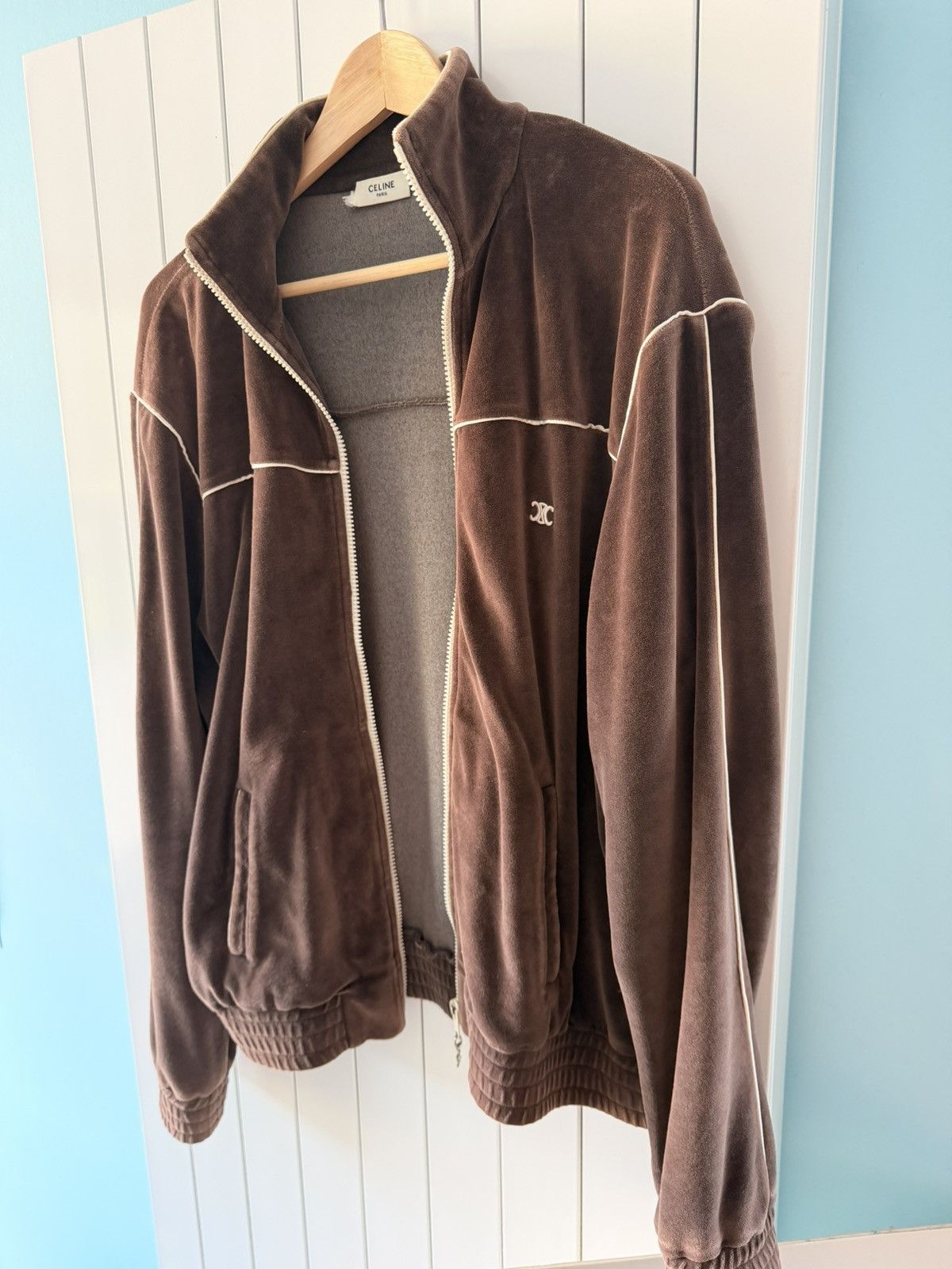 Celine Celine x Hedi Slimane FW21 Triomphe Track Jacket Size US L / EU 52-54 / 3 - 8 Thumbnail