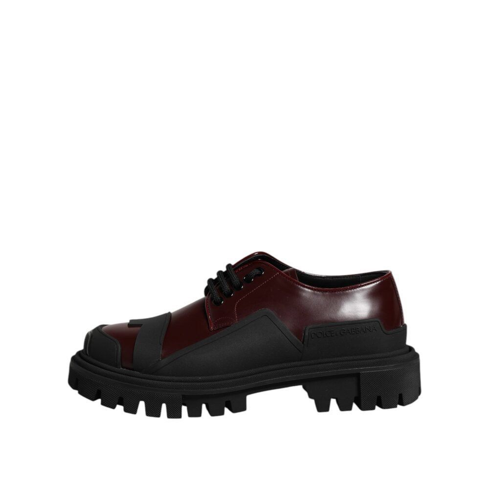 Dolce & Gabbana Dolce & Gabbana Red Leather Lace Up Trekking Dress Shoes Size US 6 / EU 39 - 6 Thumbnail
