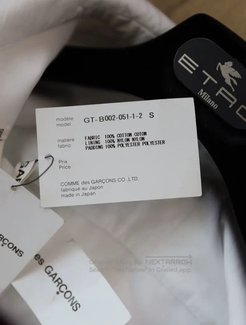 Comme des Garcons Comme Des Garcons White design shirt with large pleated wa Size S / US 4 / IT 40 - 5 Thumbnail