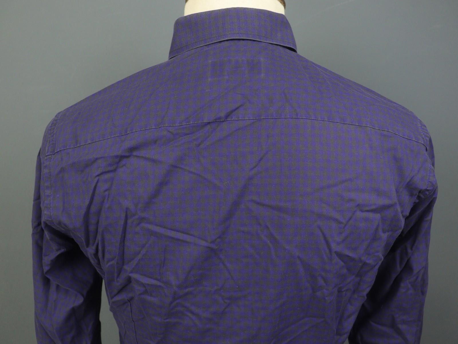 Eton Eton Purple 100% Cotton Check Dress Shirt Size 40 Size 38R - 7 Thumbnail