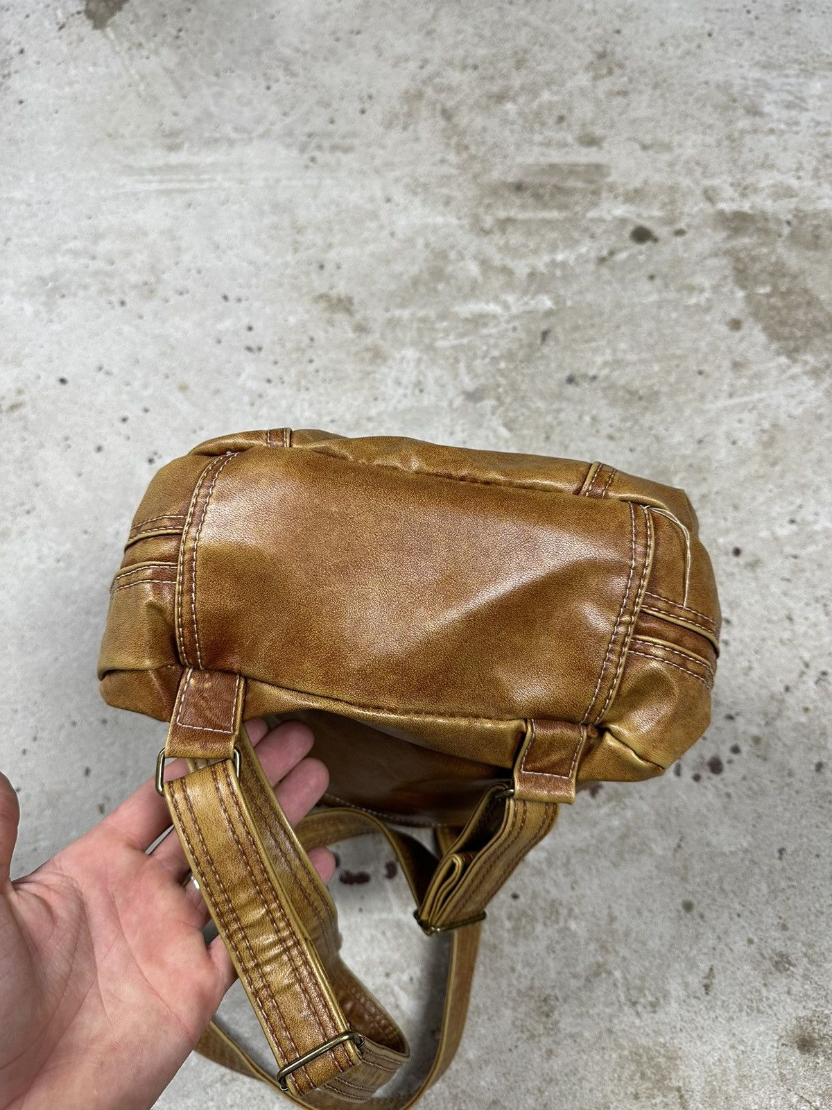 Affliction Vintage Y2K Faux Leather Small Backpack Bag Size ONE SIZE - 6 Thumbnail