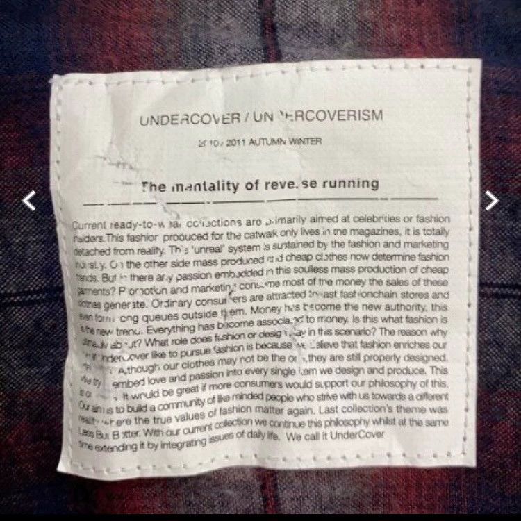 Undercover Undercover Plaid shirt Size US M / EU 48-50 / 2 - 3 Thumbnail