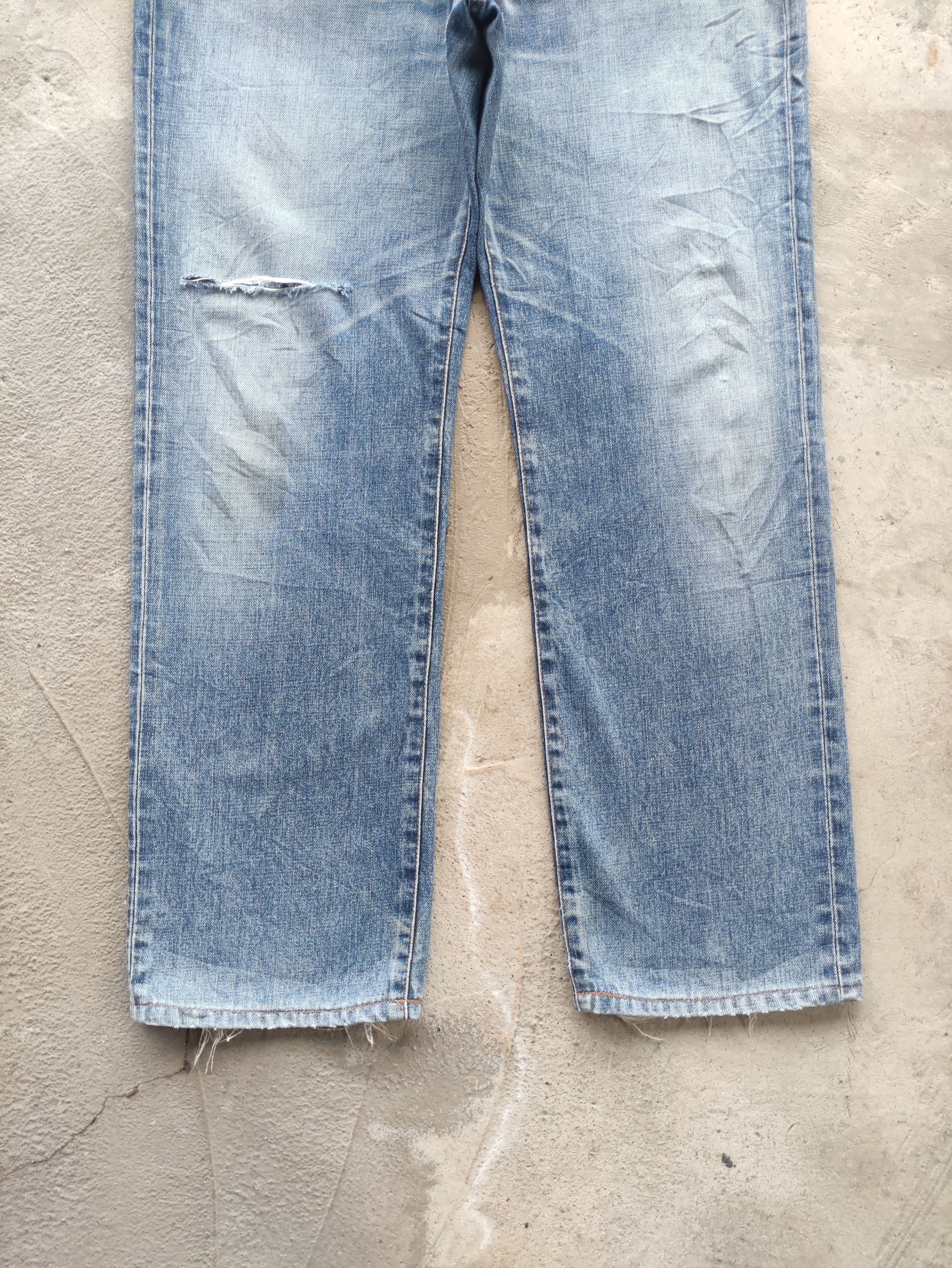 Edwin Vintage Edwin 503 Japan Distressed Faded Denim Size US 35 - 4 Thumbnail