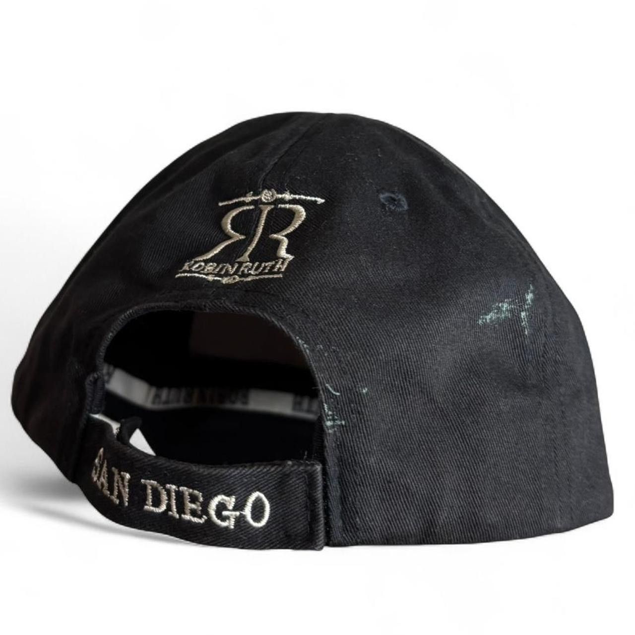 Robin Ruth Vintage San Diego Black Embroidered Cap Hat One Size Size ONE SIZE - 5 Thumbnail