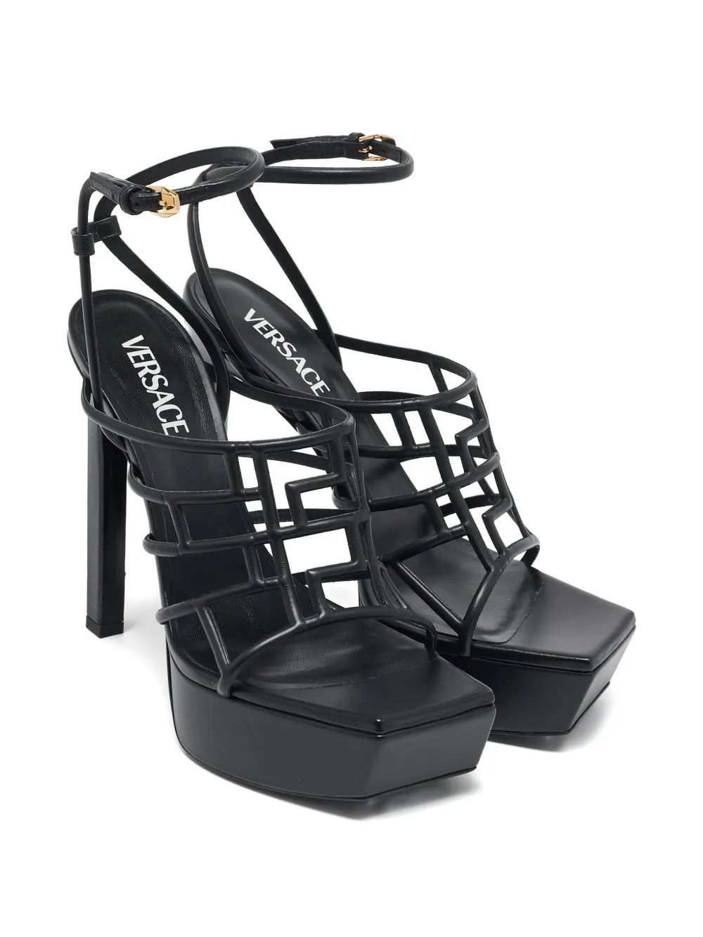 Versace o1y0226 Ankle Strap Sandals in Black Size US 9 / IT 39 - 3 Thumbnail