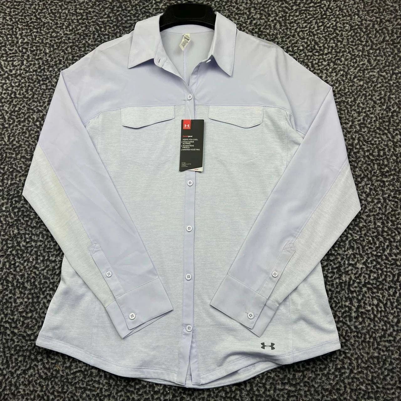 Under Armour Under Armour Button Up Shirt Women Tide Chaser Hybrid New L Size L / US 10 / IT 46 - 1 Thumbnail
