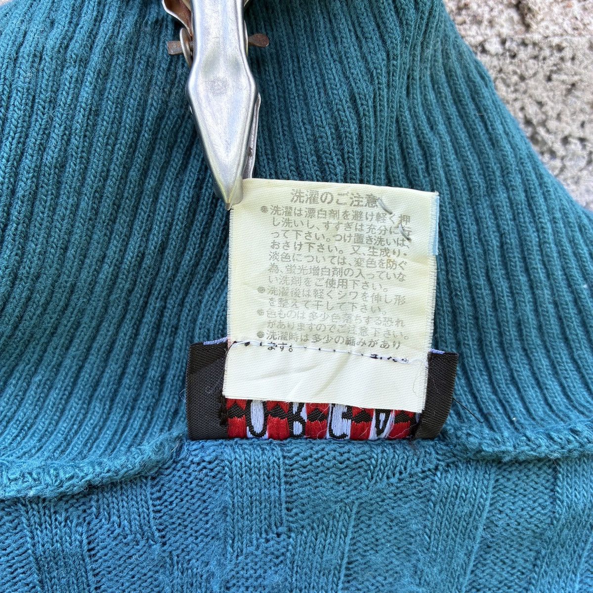 Morgan Homme Morgan Tricot Emerald Ribbed Knit Sleeveless Turtleneck Size S / US 4 / IT 40 - 4 Thumbnail