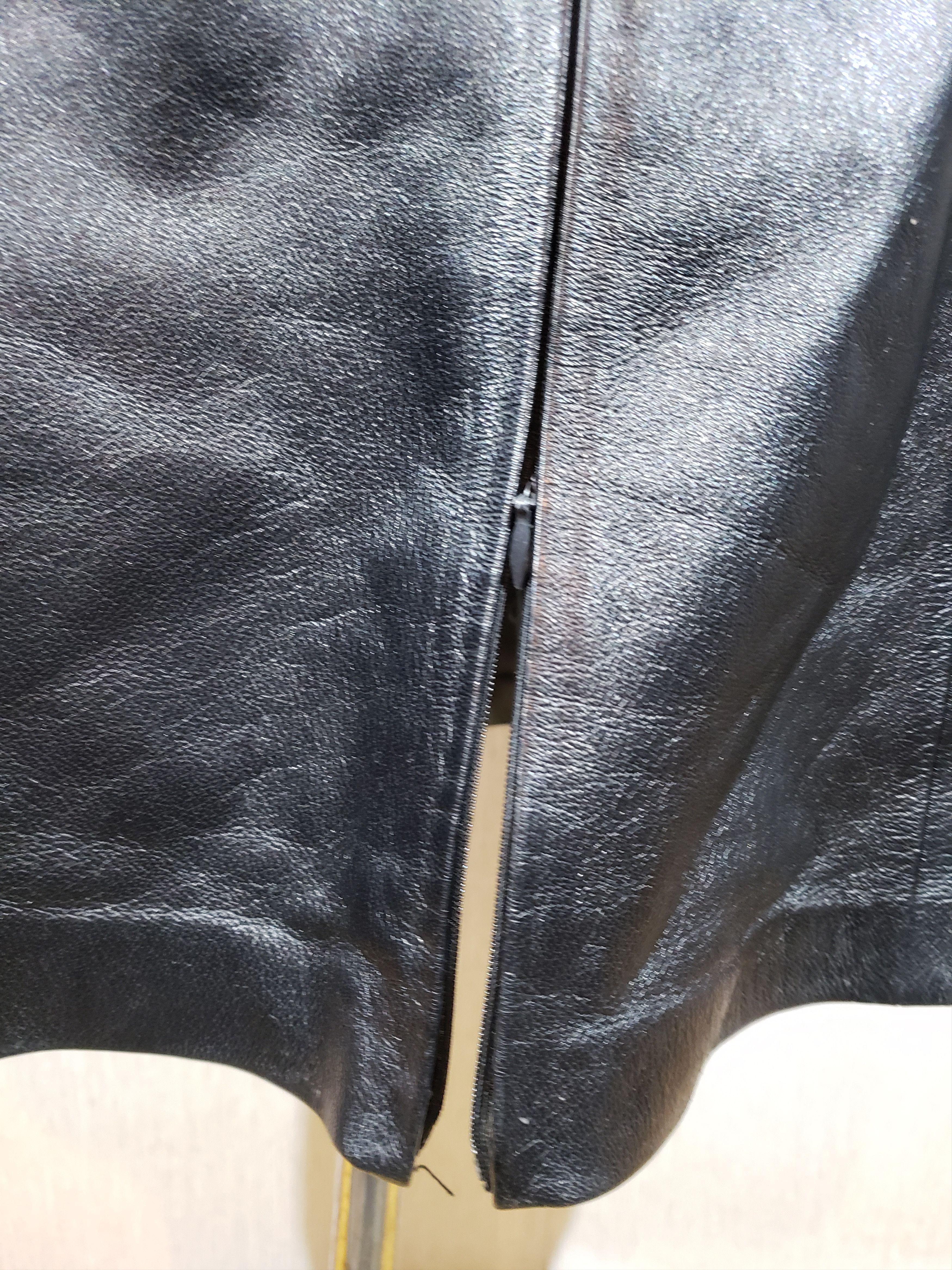 Uniqlo Elegant women's black leather jacket. Size S / US 4 / IT 40 - 8 Thumbnail