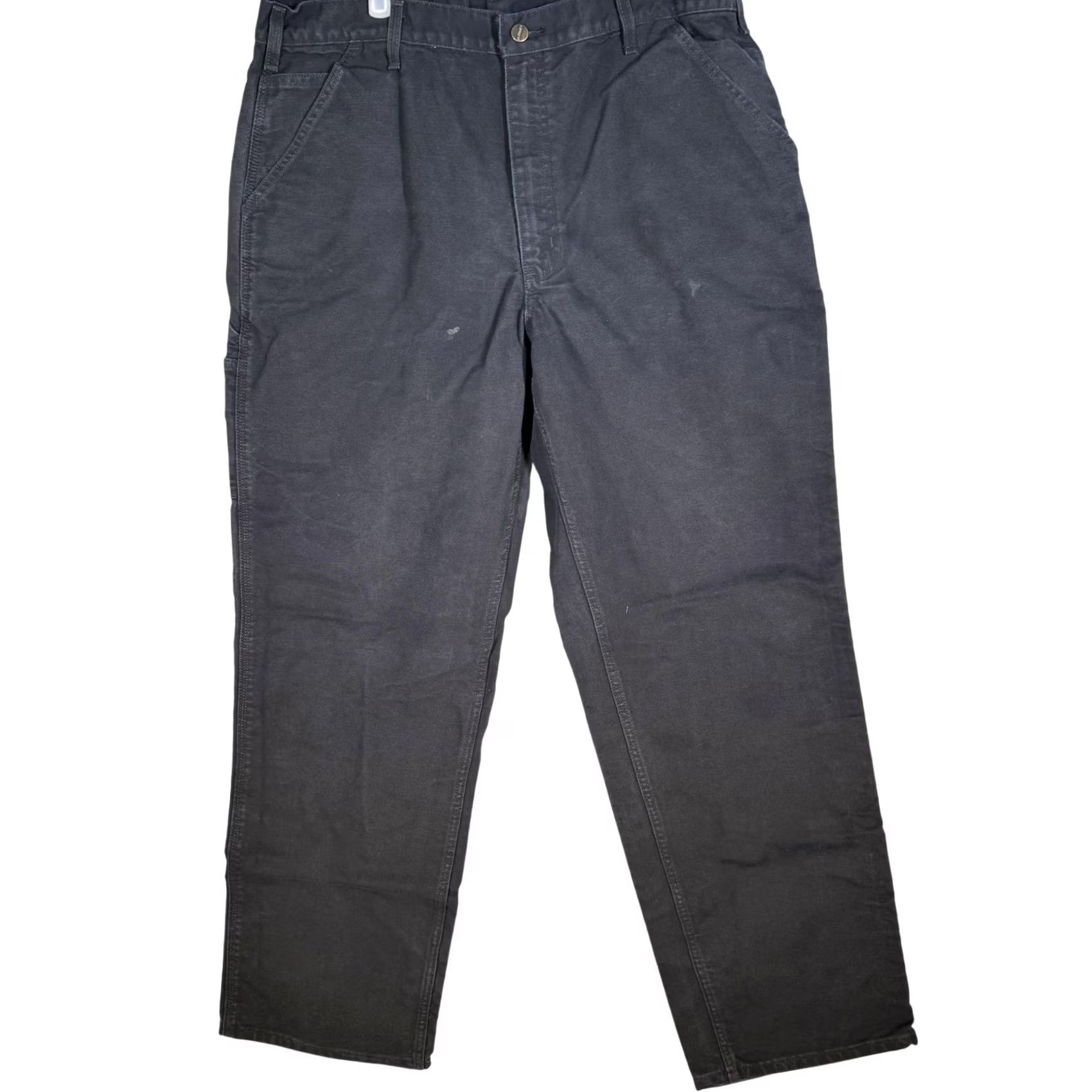 Carhartt Carhartt Pants Mens 38x34 Black B11 Washed Duck Dungaree Carpenter Canvas Workwear 90s Mens Size US 38 / EU 54 - 2 Thumbnail