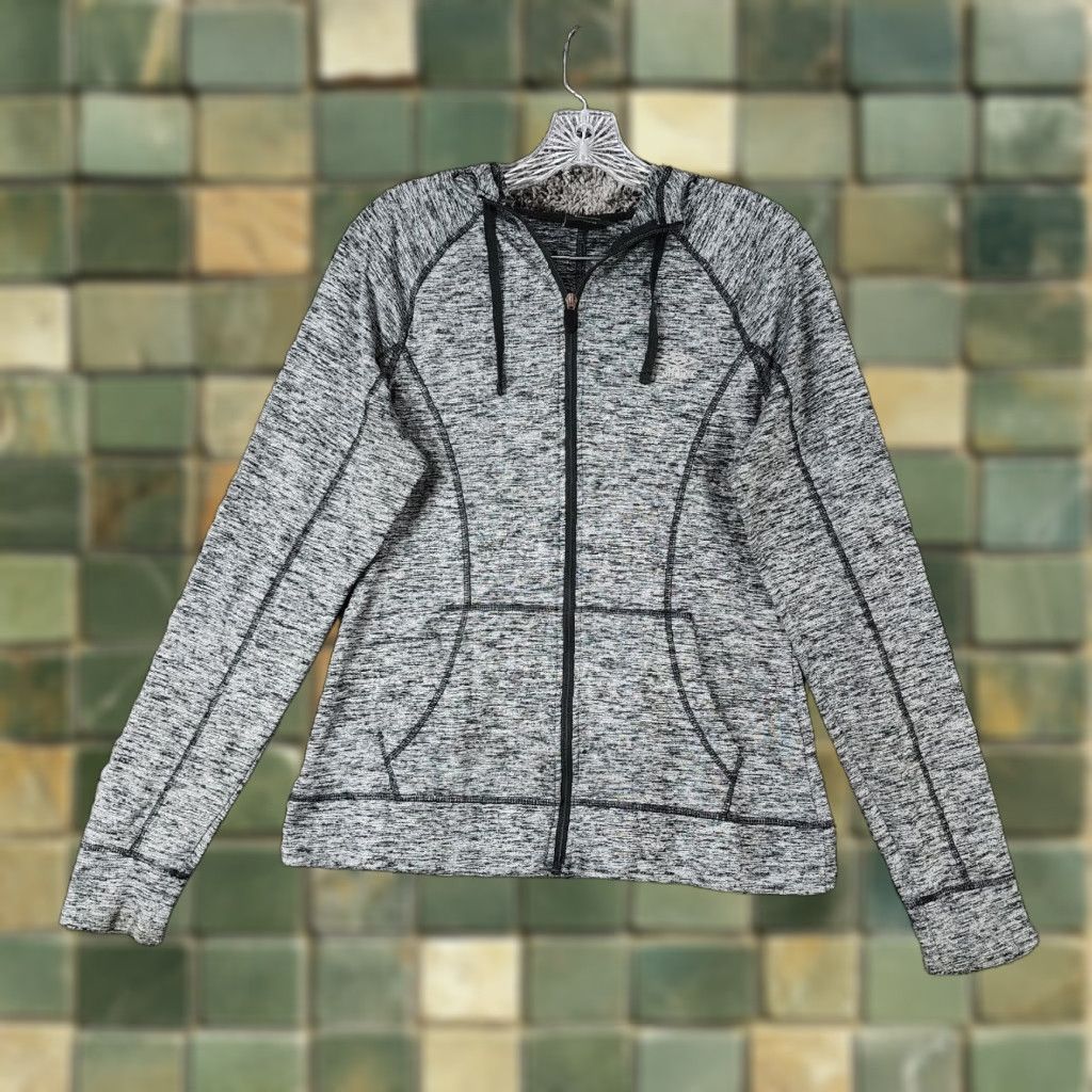 Umbro Umbro Jacket Womens Size M Gray Black Long Sleeve Full Zip Hooded Activewear Size M / US 6-8 / IT 42-44 - 1 Thumbnail