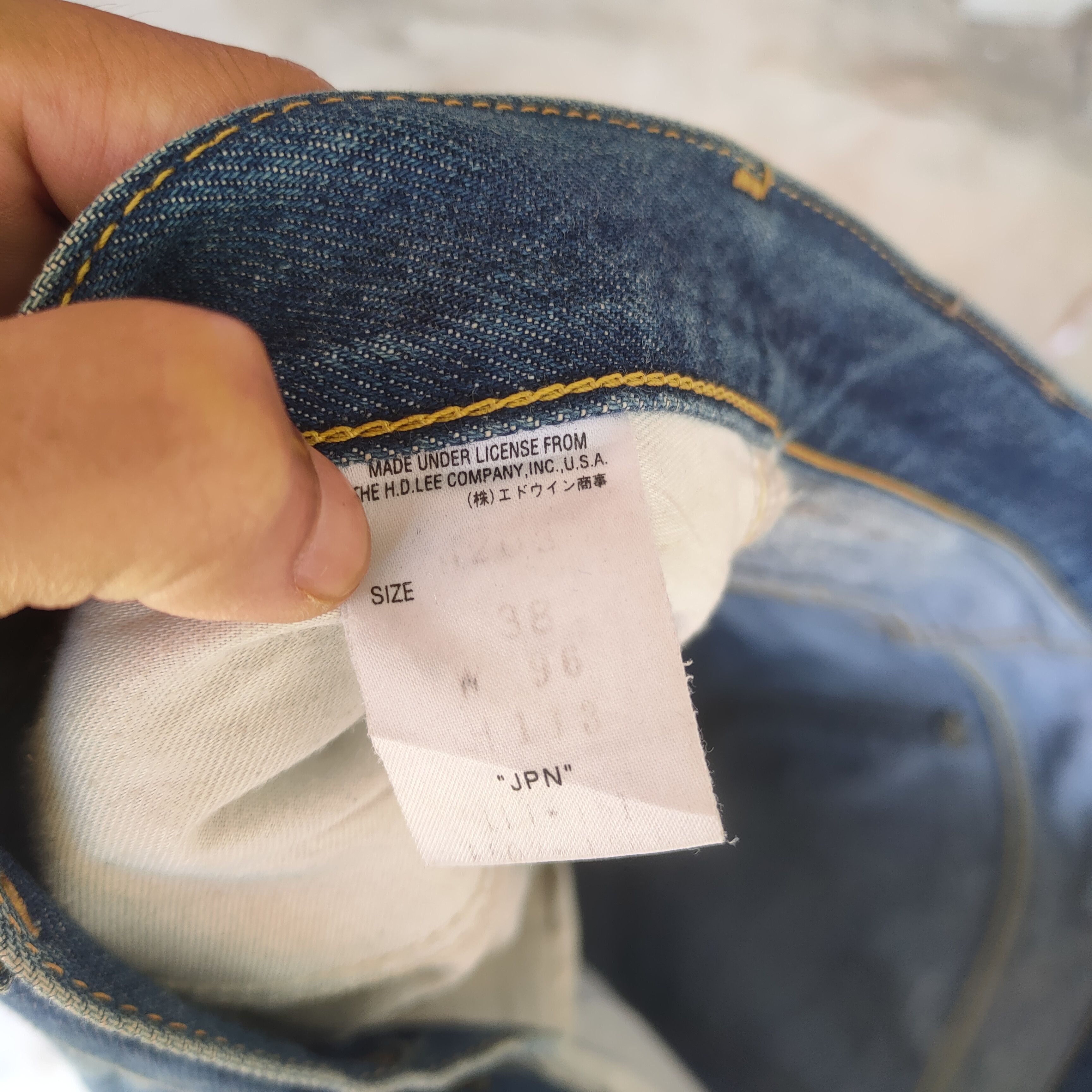 Jean × Lee W38 VINTAGE LEE FADED DISTRESSED JEAN PANTS Size US 38 / EU 54 - 14 Thumbnail