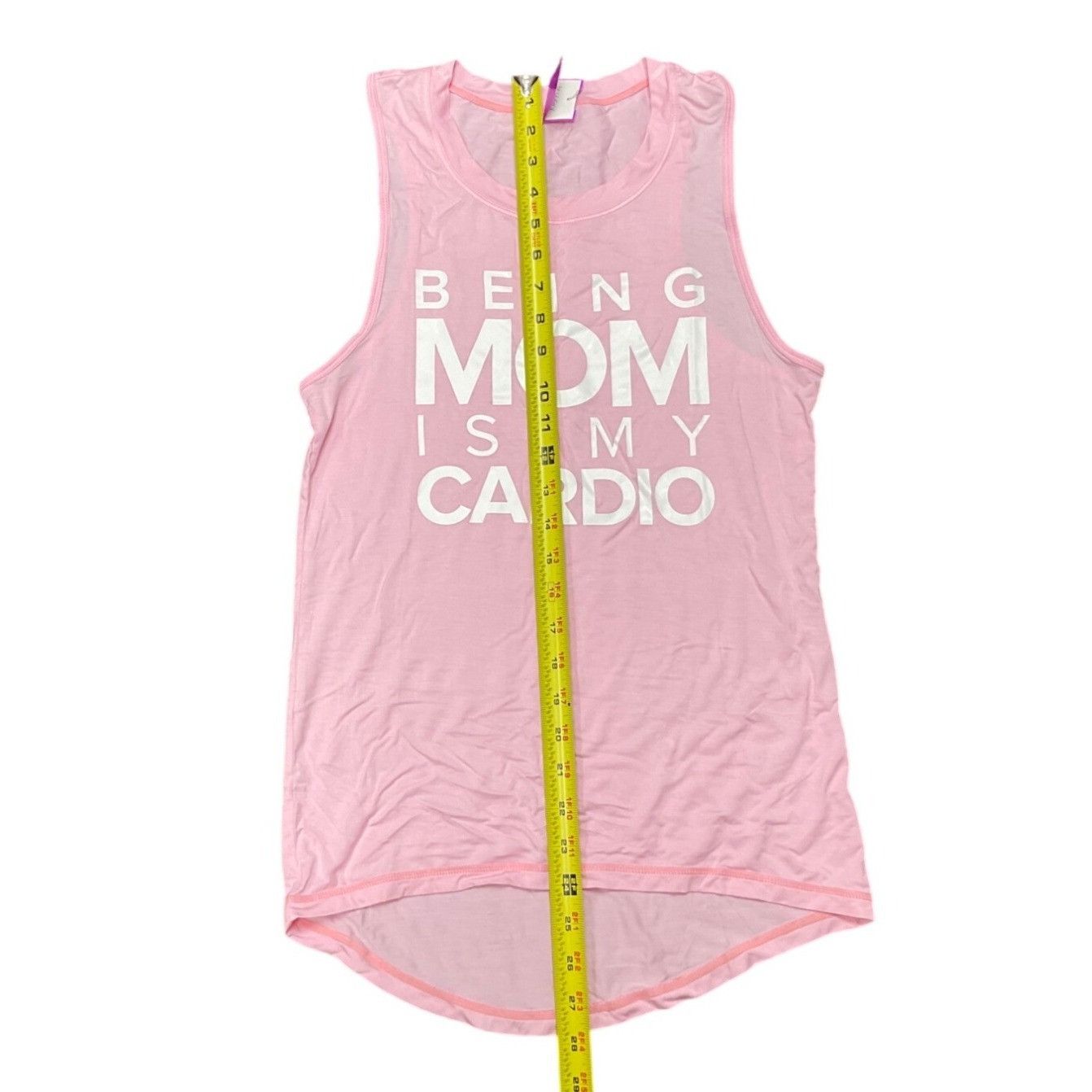 Other Being Mom Is My Cardio Pink Medium Sleeveless Tank Top Wome Size M / US 6-8 / IT 42-44 - 7 Thumbnail