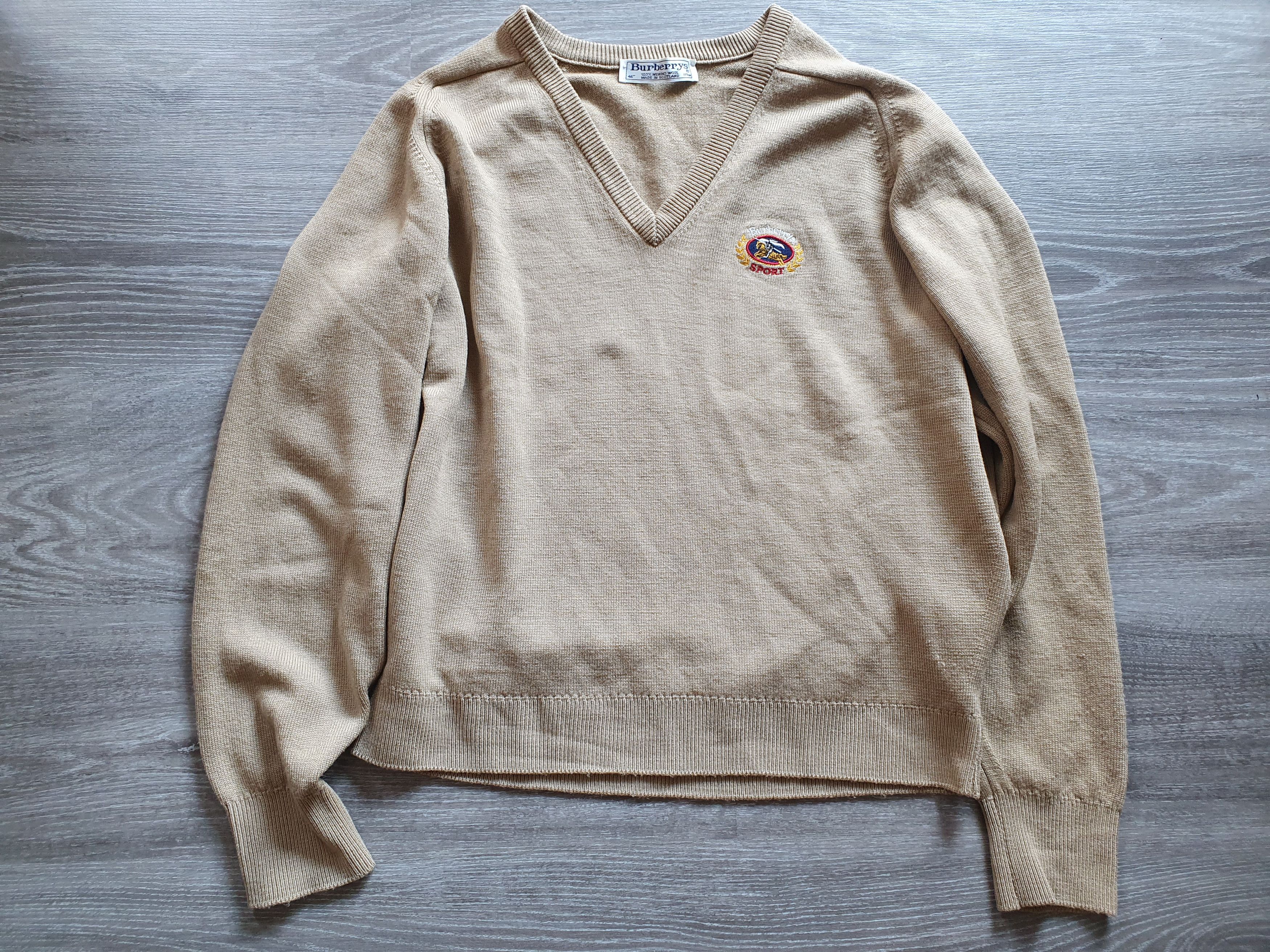 Burberry Merino Wool Sweaters Knitwear Made in Scotland