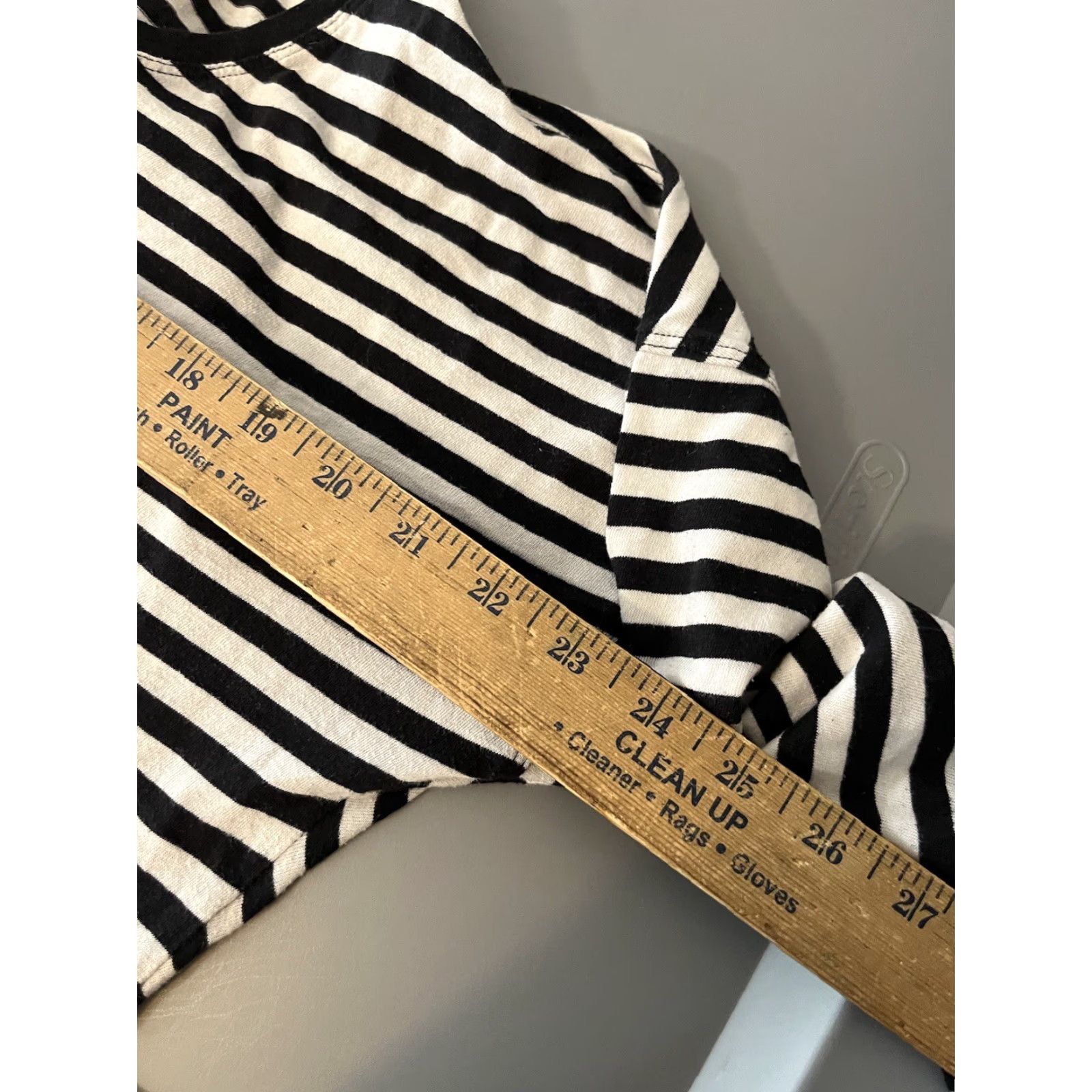 Victoria's Secret Vicki ria's Secret Sleep Women's M Black White Striped Long Sleeve Crush Graphic Shirt Size M / US 6-8 / IT 42-44 - 5 Thumbnail