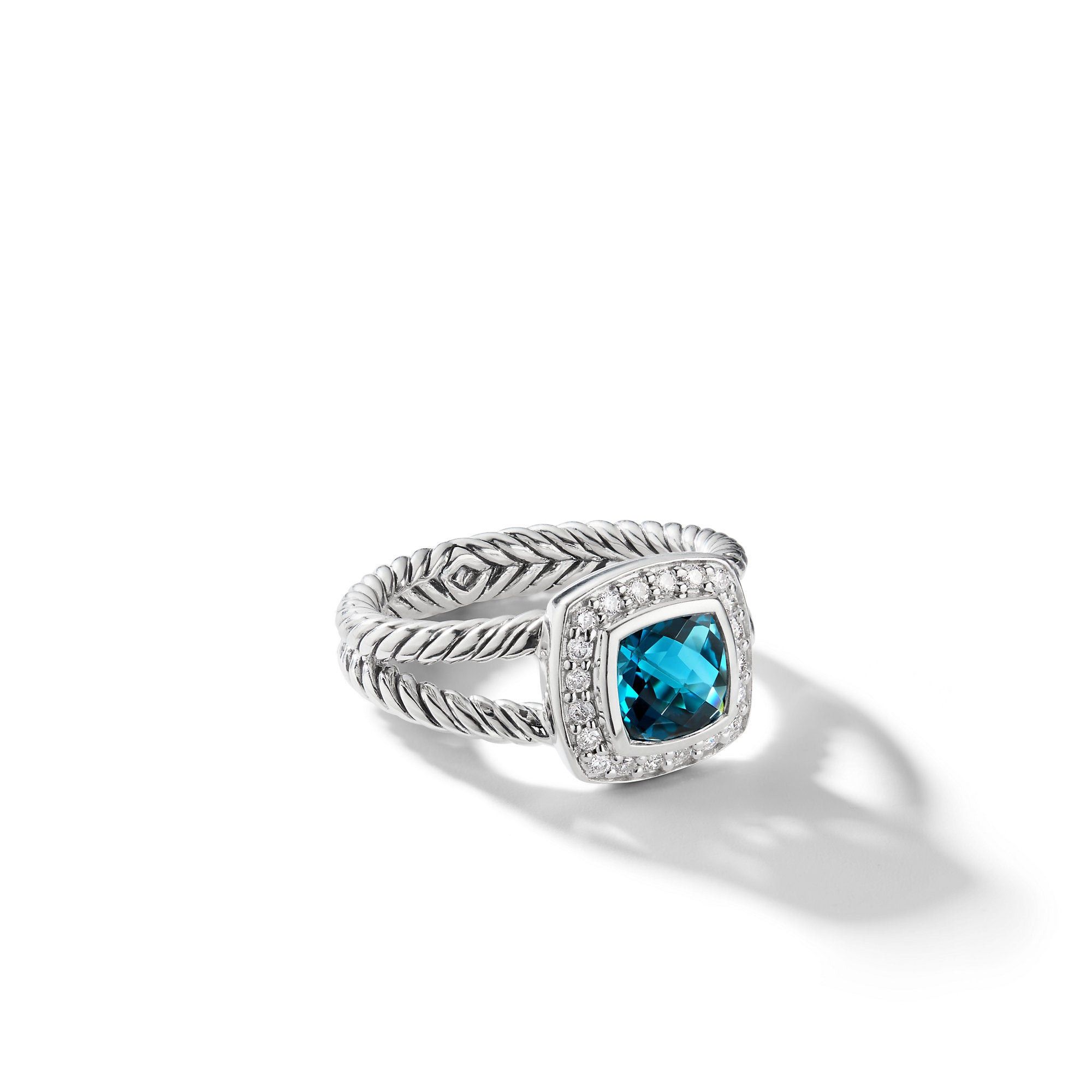 David Yurman o1w1db10526 R07443D Size:9/ Petite Albion Ring in Silver Size ONE SIZE - 1 Thumbnail