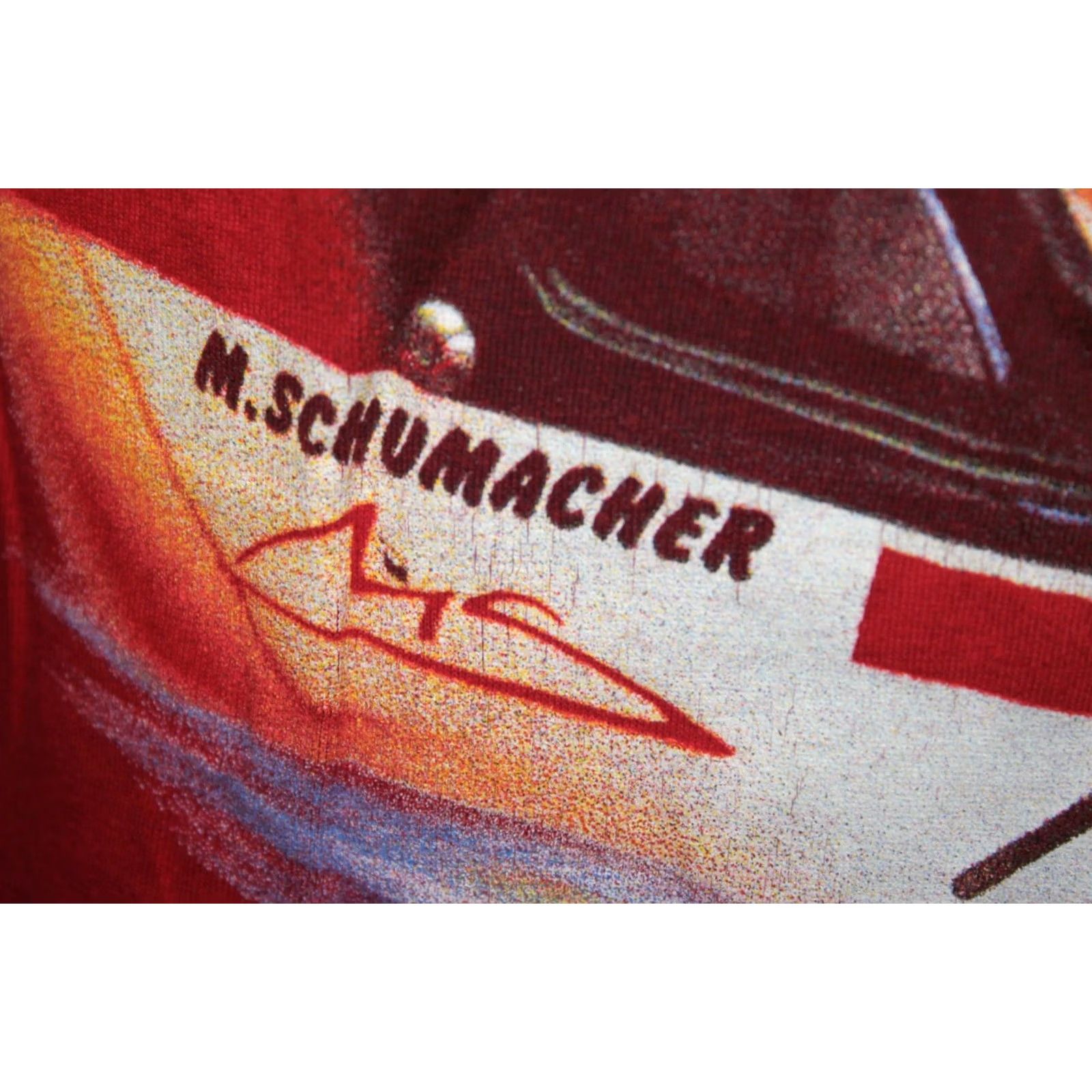 Ferrari VINTAGE Michael Schumacher Formula 1 F1 Ferrari Mens Shirt XL Red Short Sleeve Collared T-shirt 90s Size US XL / EU 56 / 4 - 3 Thumbnail