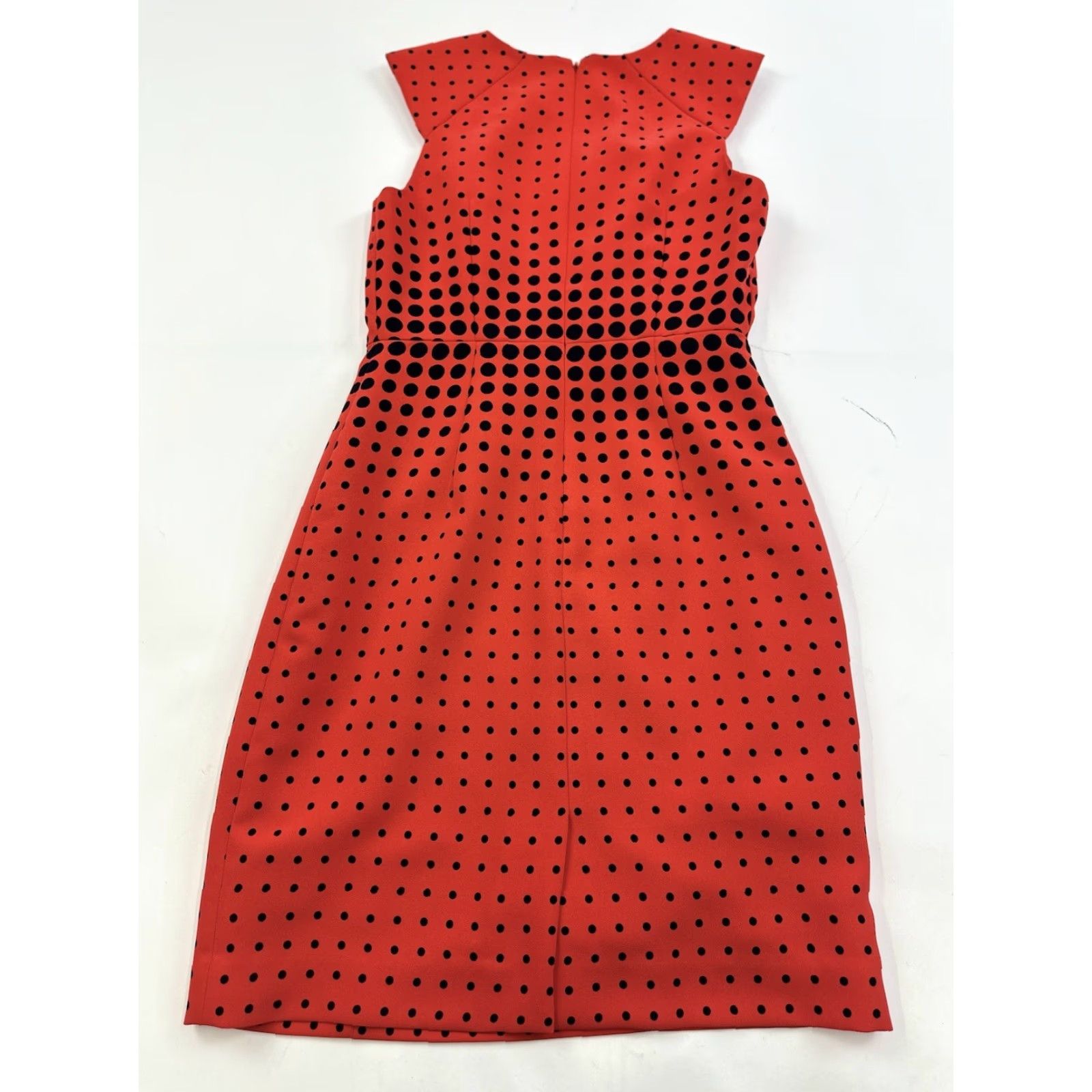 J.Crew J.Crew Dress Women’s 4 Black Sleeveless Sheath Pencil Polka Dot Knee Length Party/Cocktail Business Womens Size S / US 4 / IT 40 - 2 Thumbnail