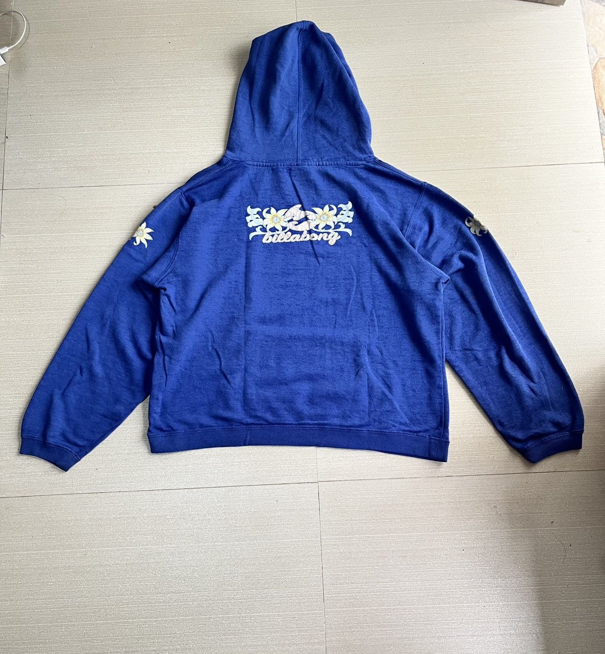 Billabong 80's Billabong Flower Hoodie (RARE) Size US L / EU 52-54 / 3 - 4 Thumbnail