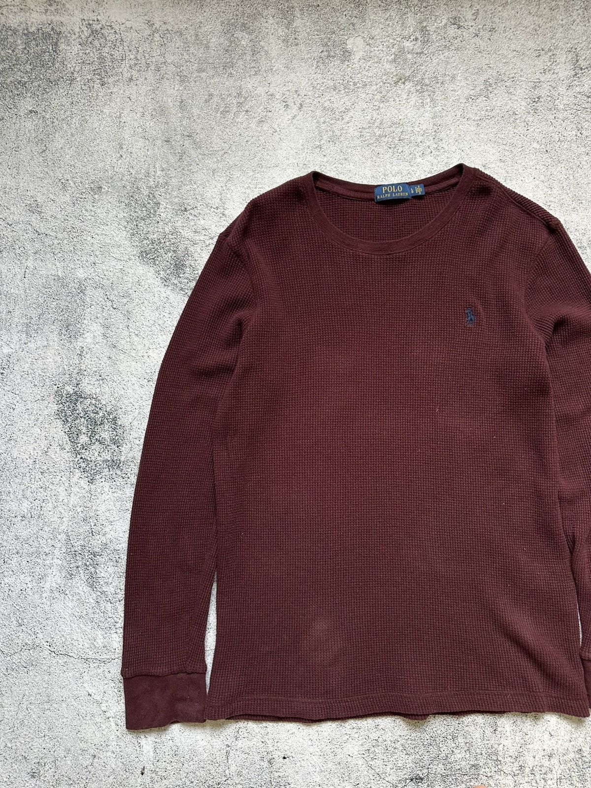 Polo Ralph Lauren Vintage Polo Ralph Lauren Sweater Burgundy Size US L / EU 52-54 / 3 - 2 Thumbnail