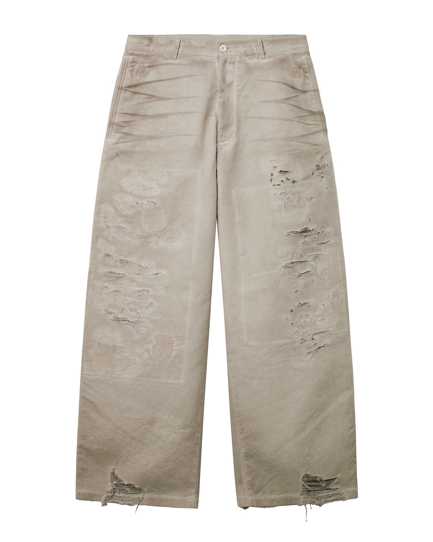 Acne Studios Acne Studios Ripped Wide Leg Pants Size US 38 / EU 54 - 1 Thumbnail