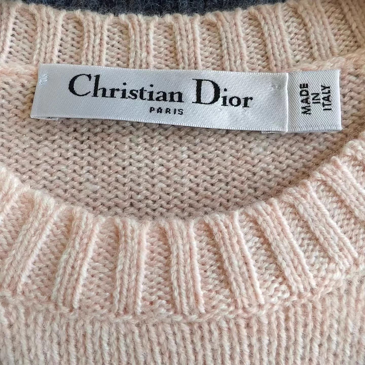 Dior Dior Light Pink Zodiac Cashmere Sweater XS 99 Size XS / US 0-2 / IT 36-38 - 3 Thumbnail