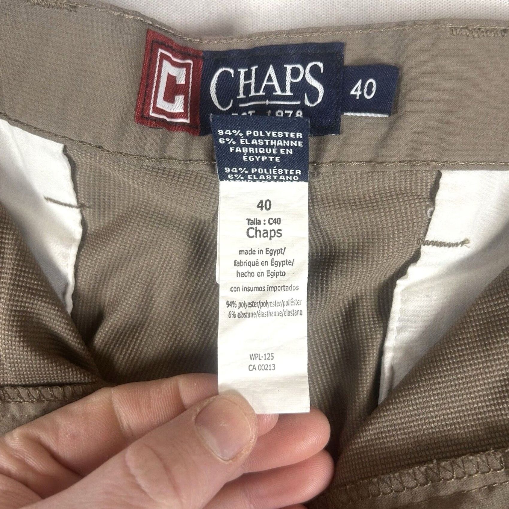 Chaps Chaps Chino Shorts Mens 40 Casual Flat Front 9in Inseam Pockets Stretch Front Flat Front Reg Casual Workwear Mens Size US 40 / EU 56 - 4 Thumbnail