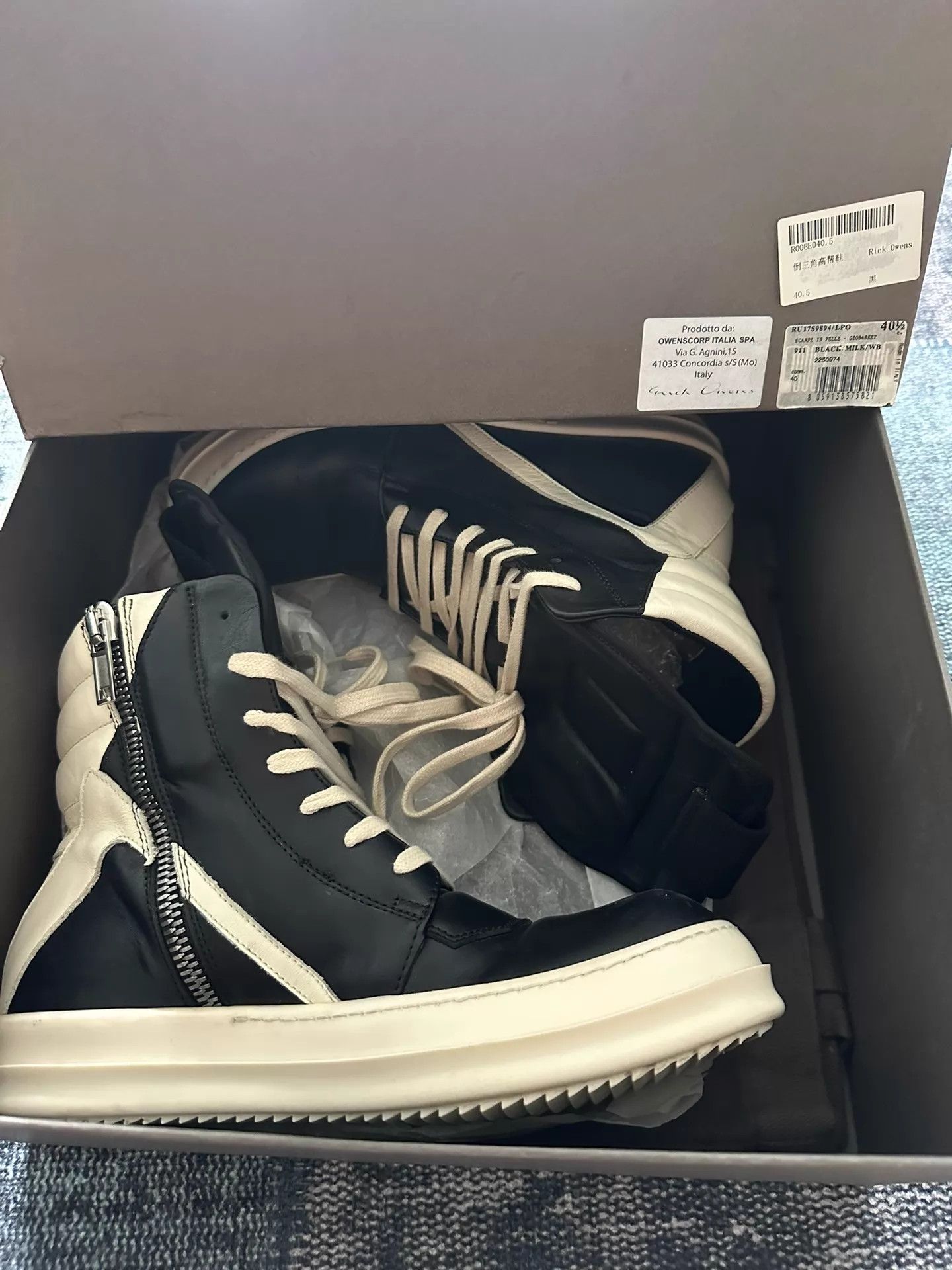 Rick Owens Rick Owens Inverted Triangle Hi-Top Sneakers 40.5 Size US 7.5 / EU 40-41 - 7 Thumbnail