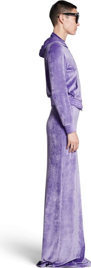 Balenciaga o1mt1gz0924 Maxi Skirt in Purple Size 27" / US 4 / IT 40 - 3 Thumbnail