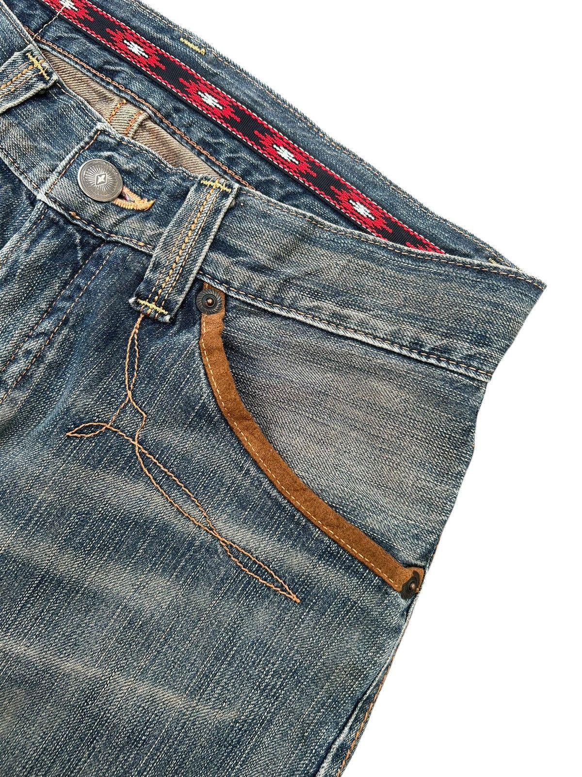 Kapital Vintage Edwin Navajo Rusty Distressed Denim Jeans Size US 32 / EU 48 - 3 Thumbnail