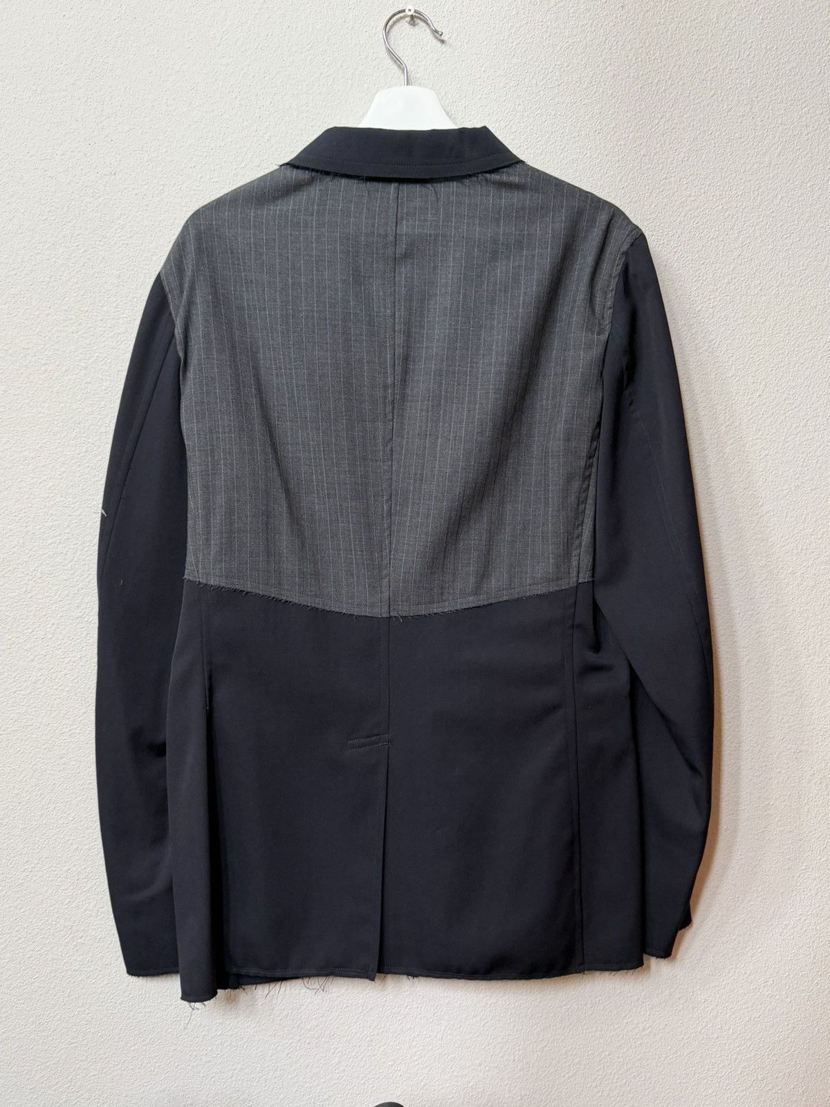 Comme des Garcons Homme Plus Dark navy tropical wool jacket Size US L / EU 52-54 / 3 - 2 Thumbnail