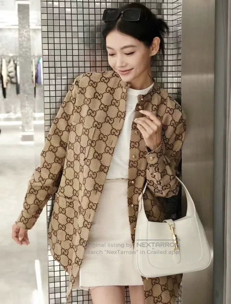Gucci Gucci Old flower full print brown shirt jacket Size US XS / EU 42 / 0 - 6 Thumbnail